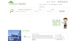 Desktop Screenshot of greensmedia.com