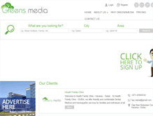 Tablet Screenshot of greensmedia.com